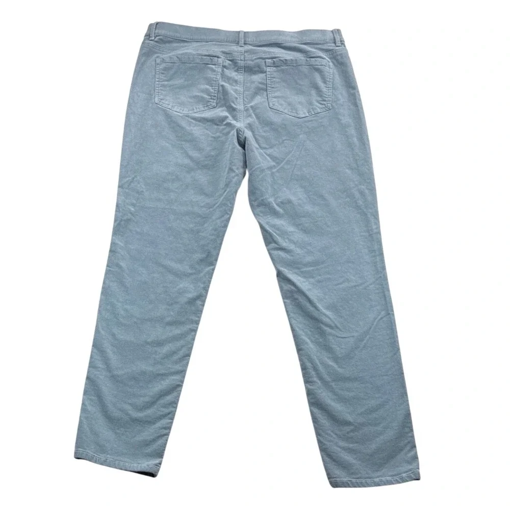 J. Jill Corduroy Pants Womens L‎ Light Blue Excellent Pull On Straight Leg Soft